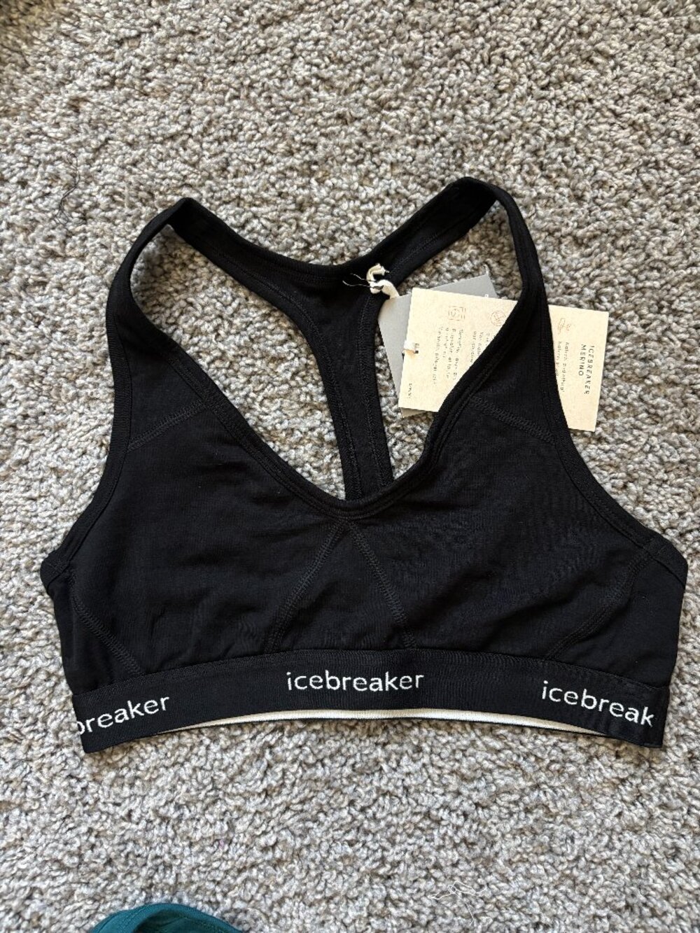 Icebreaker Black Sports Bra
